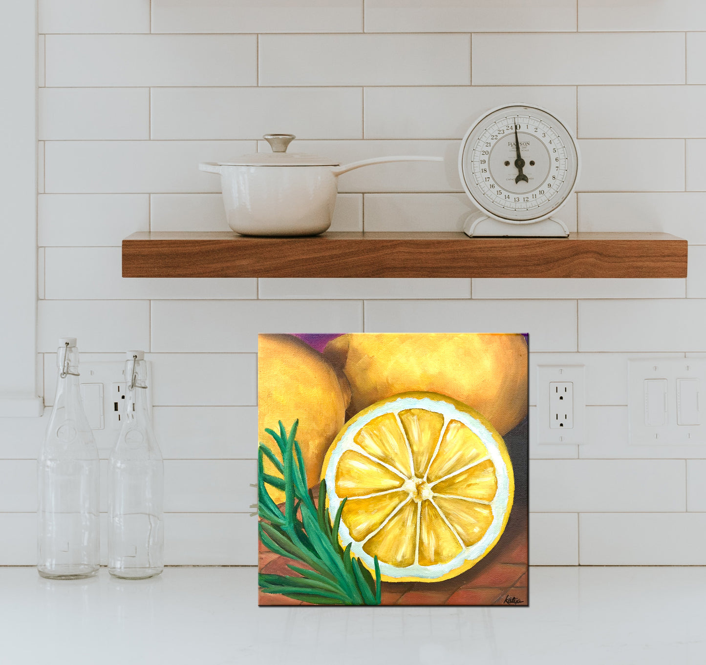 Lemon & Herbs - Painting