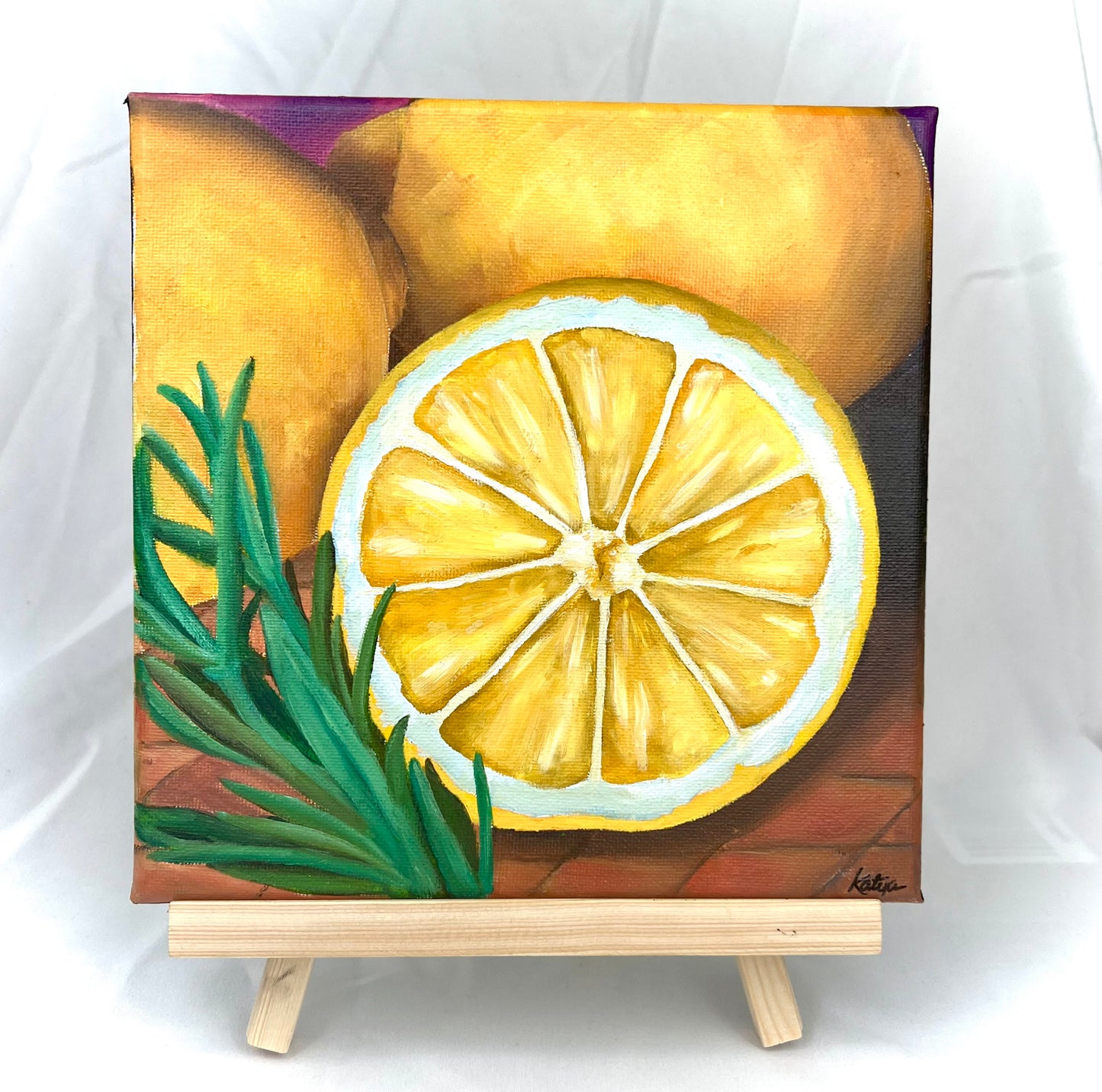 Lemon & Herbs - Painting