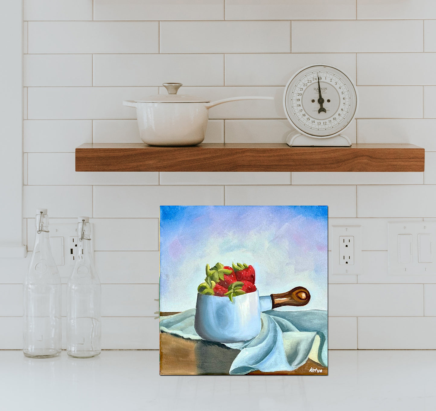 Strawberry Still Life- Painting